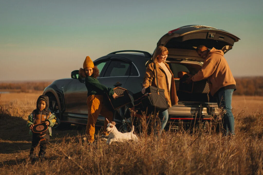 Chevrolet Silverado organizer for road trip