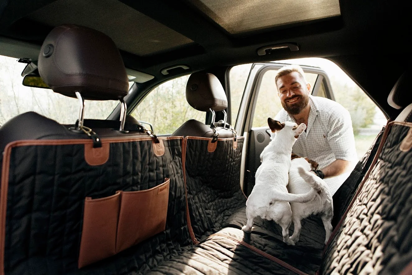 Great Pyrenees back seat cover for Toyota Tacoma