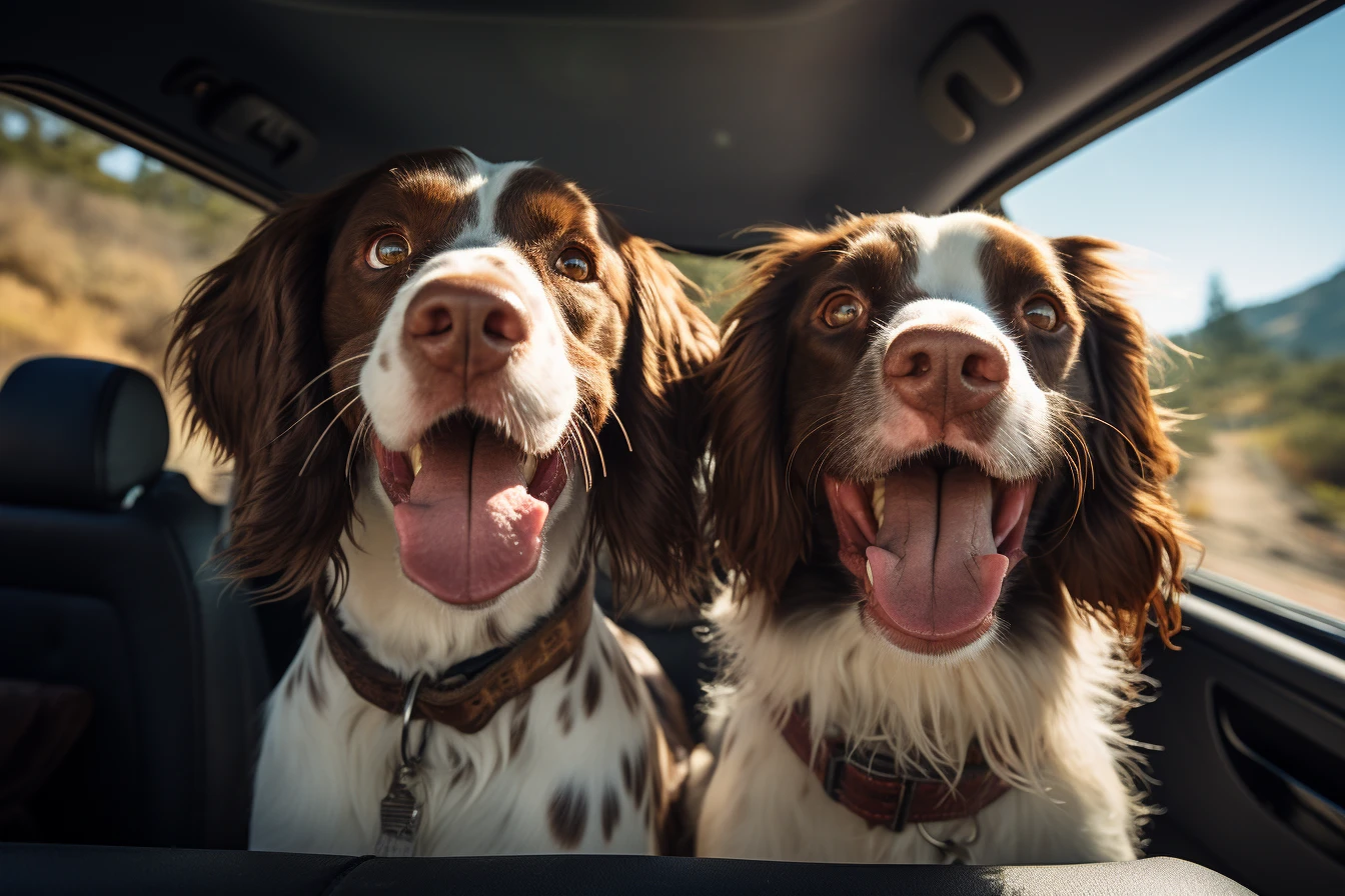 Audi A4 Dog Safety Belt for English Springer Spaniels